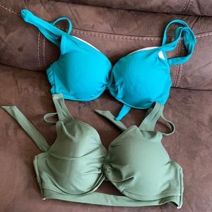 Shade & shore bikini tops bundle of 2